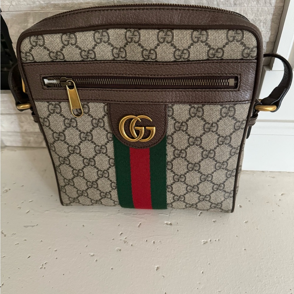 100% AUTHENTIC Gucci OPHIDIA GG SMALL MESSENGER BAG - Picture 3 of 15